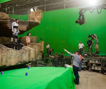 Sur le plateau du film John Carter