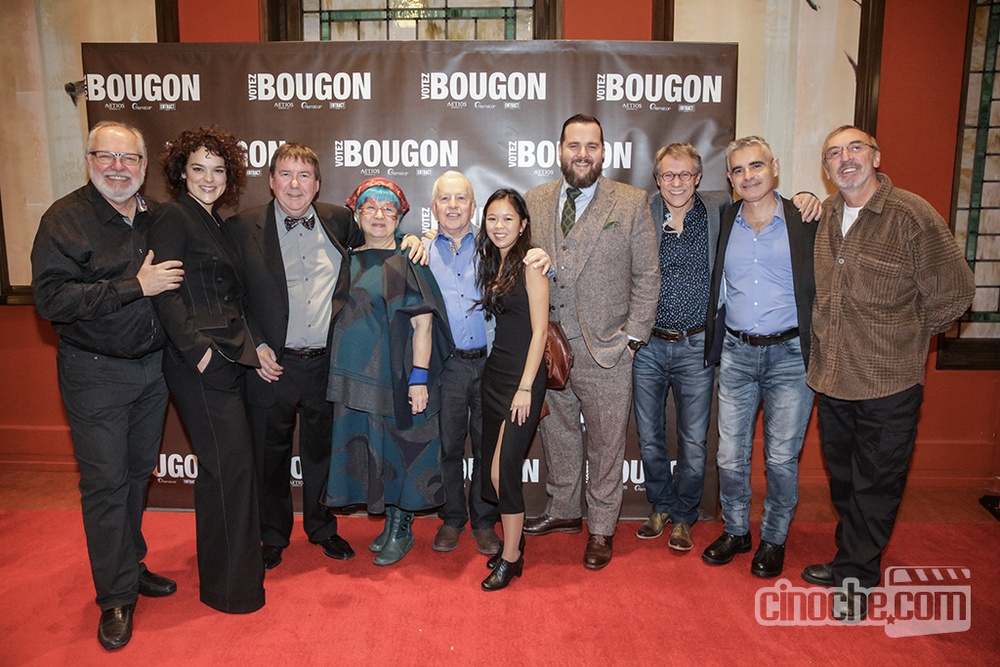 Sur le tapis rouge du film Votez Bougon