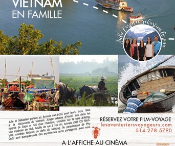 Affiche du film Les aventuriers voyageurs - Vietnam