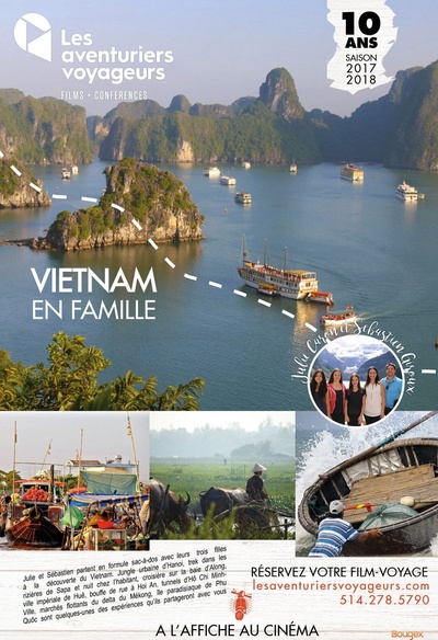 Affiche du film Les aventuriers voyageurs - Vietnam