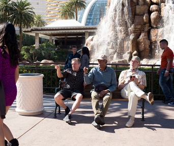 Une scène du film Last Vegas