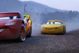 Une scène du film Cars 3 Une scène du film Cars 3