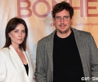 Sur le plateau du film Au revoir le bonheur