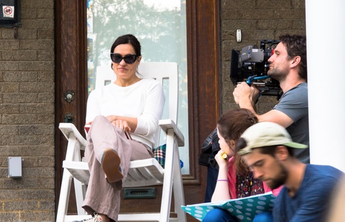Sur le plateau du film Les salopes ou le sucre naturel de la peau