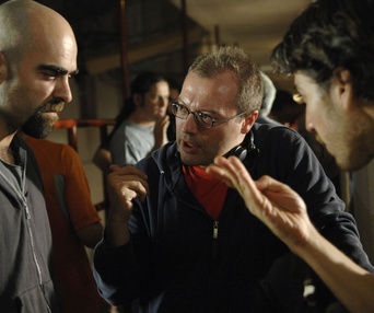 Sur le plateau du film Cell 211