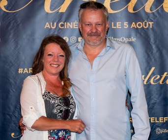 Sur le tapis rouge du film Arlette