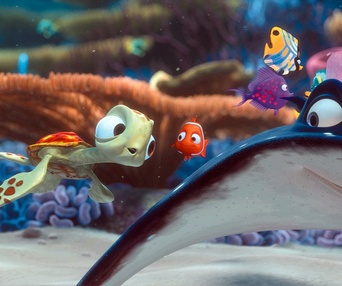 Une scène du film Finding Nemo