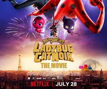 Affiche du film Miraculous: Ladybug & Cat Noir, The Movie