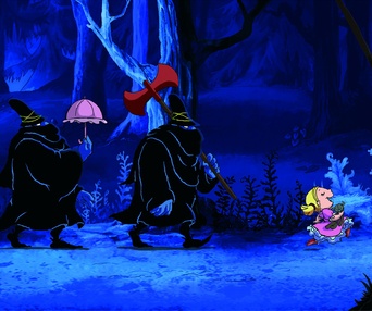 Scène du film Les trois brigands