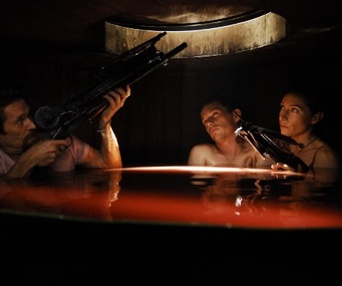 Ethan Hawke, Willem Dafoe et Claudia Karvan dans le film Daybreakers