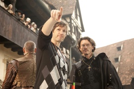 Sur le plateau du film The Three Musketeers Sur le plateau du film The Three Musketeers