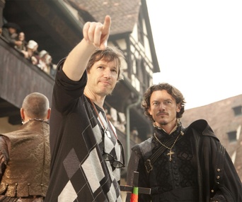 Sur le plateau du film The Three Musketeers
