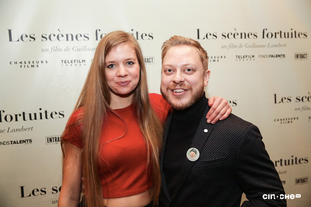 Sur le tapis rouge du film Les scènes fortuites