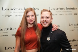 Sur le tapis rouge du film Les scènes fortuites