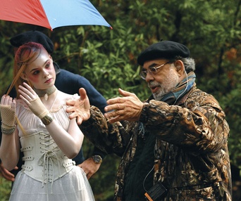 Sur le plateau du film Twixt