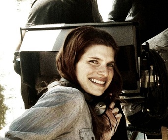 Sur le plateau du film In a World...