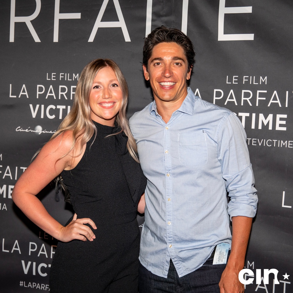 Sur le tapis rouge du film La parfaite victime