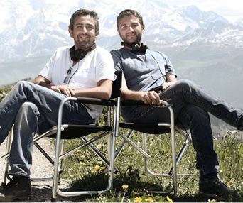 Sur le plateau du film Intouchables
