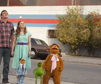 Une scène du film The Muppets