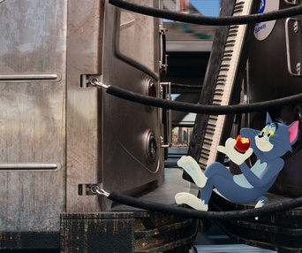 Une scène du film Tom and Jerry