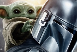Affiche en français du film Star Wars : Le Mandalorian et Grogu Affiche en français du film Star Wars : Le Mandalorian et Grogu