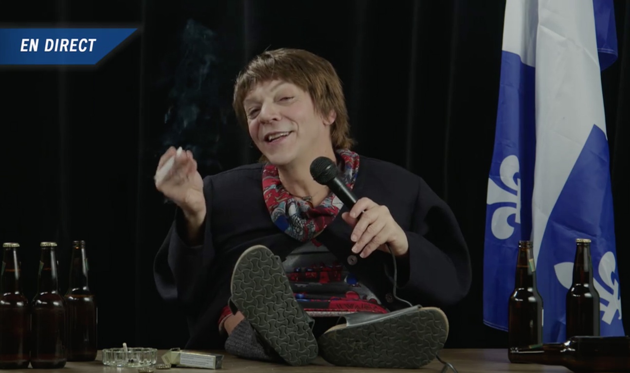 Marc Labrèche parodie le départ de la vie politique de Françoise David