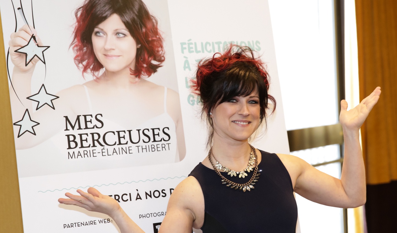 Marie-Élaine Thibert présente les produits de la collection Marie Marie