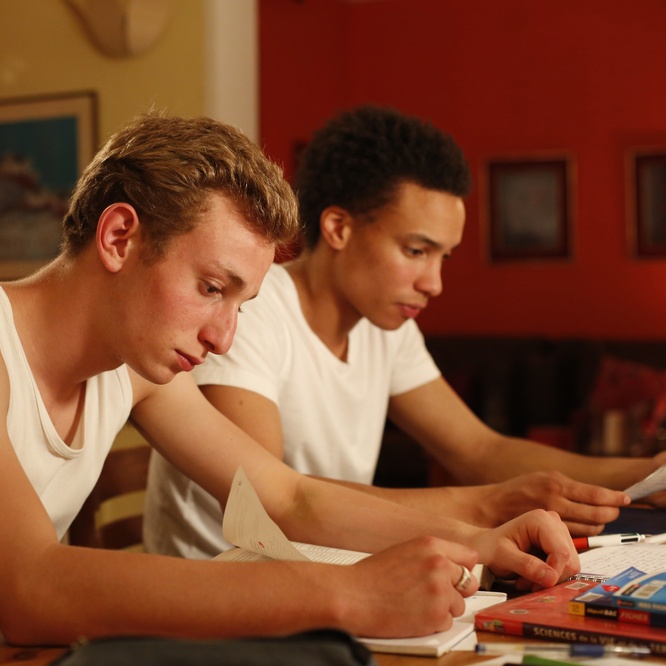 Une scène du film <em>Quand on a 17 ans</em>