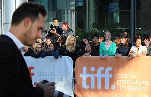 Sur le tapis rouge du film The Fifth Estate