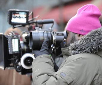 Sur le plateau du film Shame