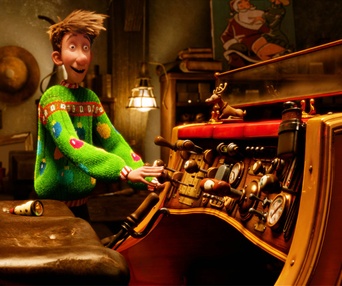 Une scène du film Arthur Christmas