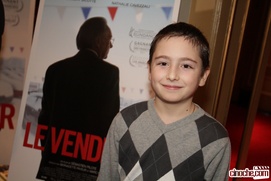 Sur le tapis rouge du film Le vendeur