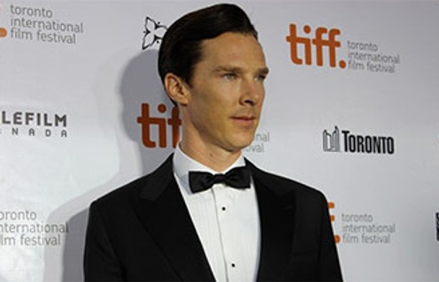 Benedict Cumberbatch sur le tapis rougedu film The Fifth Estate