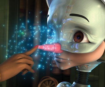Scène du film Pinocchio 3000
