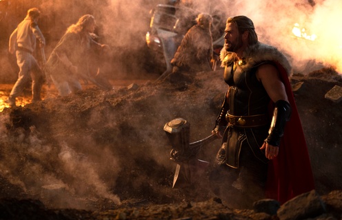 Une scène du film Thor: Love and Thunder