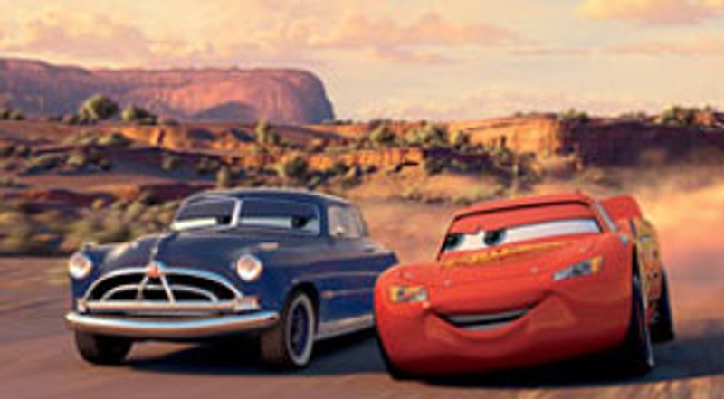 Doc Hudson et Flash McQueen dans Cars