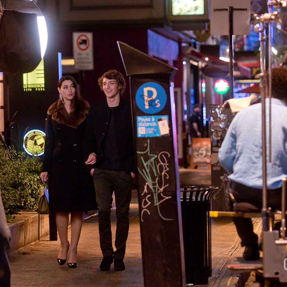 Sur le plateau du film Ville-Marie