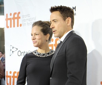 Sur le tapis rouge du film The Judge au TIFF