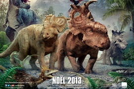 Affiche du film Sur la terre des dinosaures 3D Affiche du film Sur la terre des dinosaures 3D