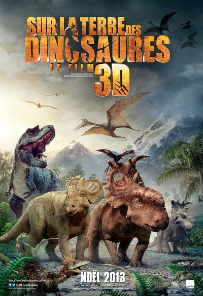 Affiche du film Sur la terre des dinosaures 3D