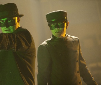 Une scène du film The Green Hornet