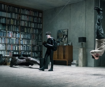 Une scène du film The Girl in the Spider's Web