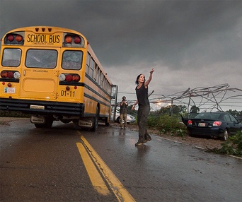 Une scène du film Into the Storm