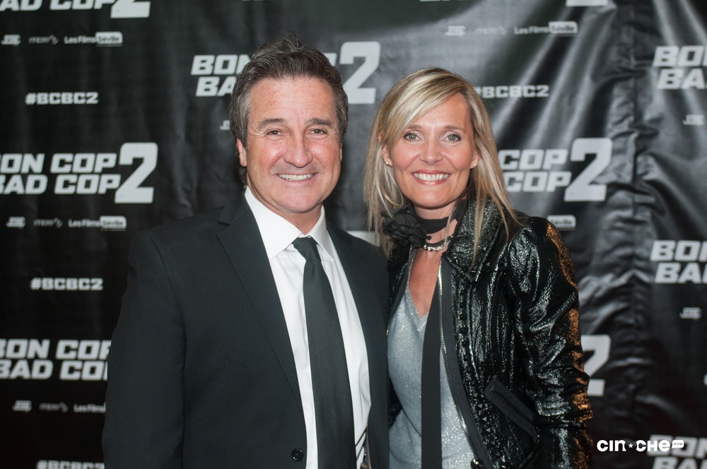 Sur le tapis rouge du film Bon Cop Bad Cop 2