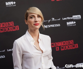 Sur le tapis rouge du film Matthias et Maxime