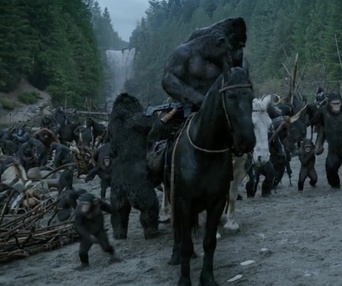 Une scène du film War for the Planet of the Apes