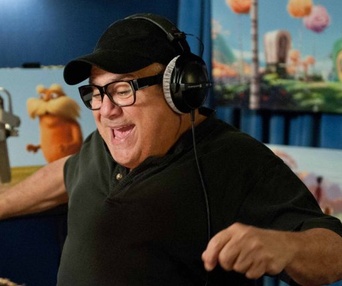Dans le studio d'enregistrement du film The Lorax