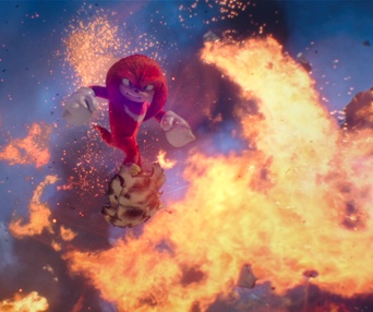 Une scène du film Sonic the Hedgehog 2