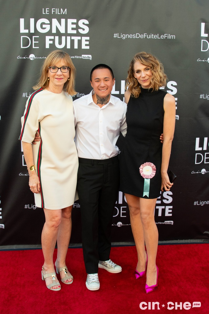 Sur le tapis rouge du film Lignes de fuite