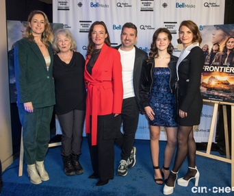 Sur le tapis rouge du film Frontières